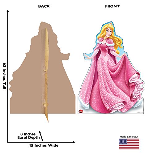 Image of Cardboard People Holiday Aurora Life Size Cardboard Cutout Standup - Disney Holiday Collection