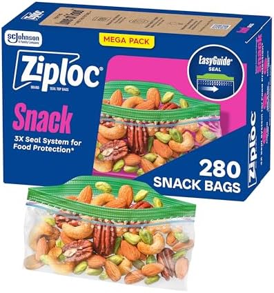 Ziploc Snack Bags, 280 Count