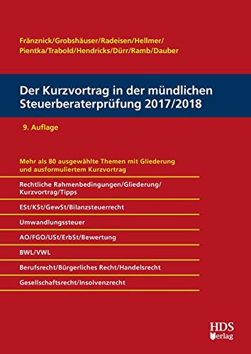 Der Kurzvortrag in der mündlichen