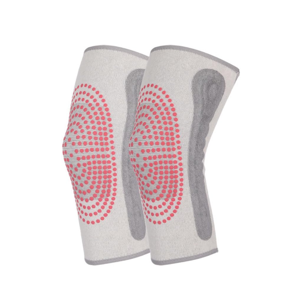 Warm Knit Knee Pads Heating Cold Leg Cover Sports Men's Protection Gear