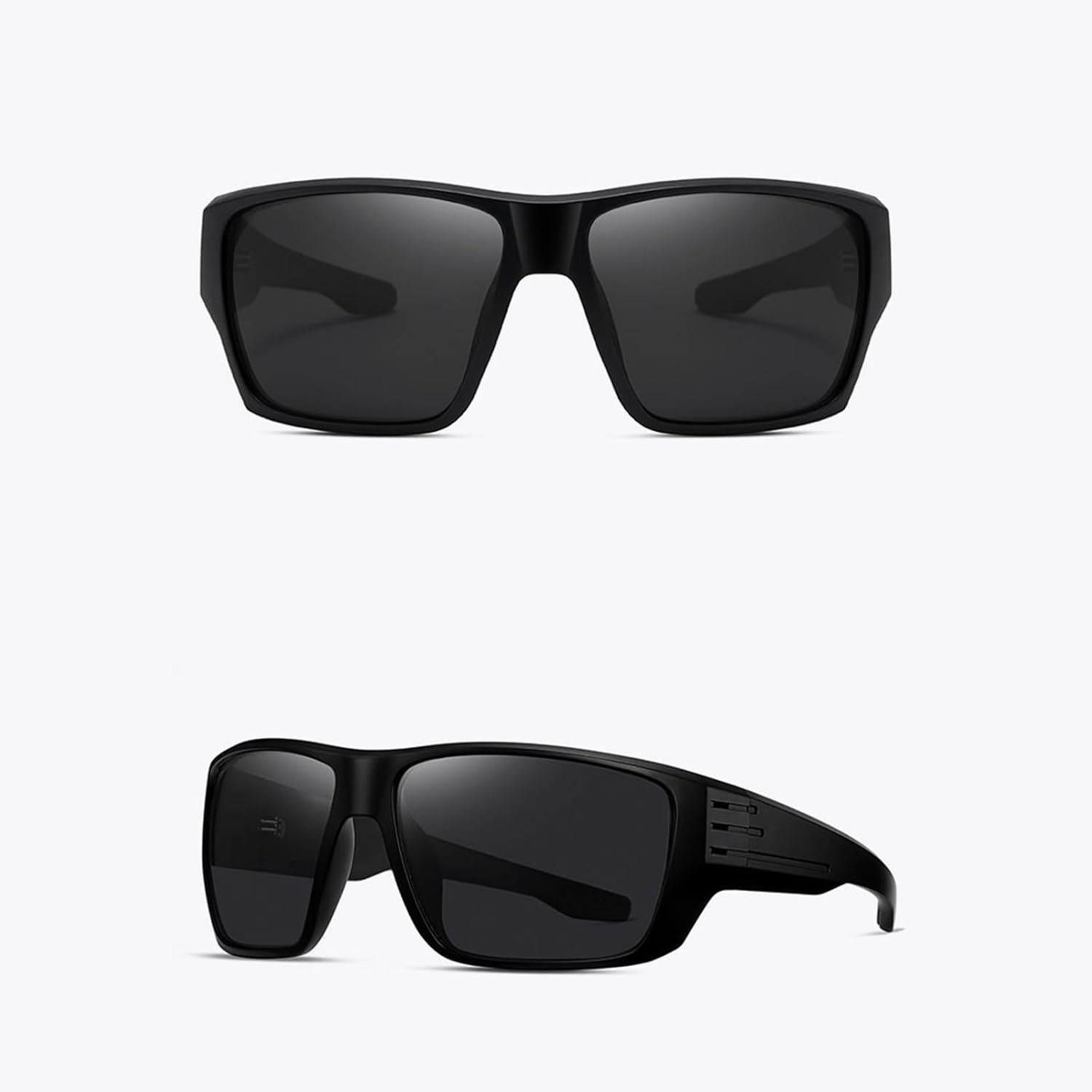 Sports Polarized Wrap Sunglasses For Men - Fishing Glasses UV Protection Rectangle - Image 3