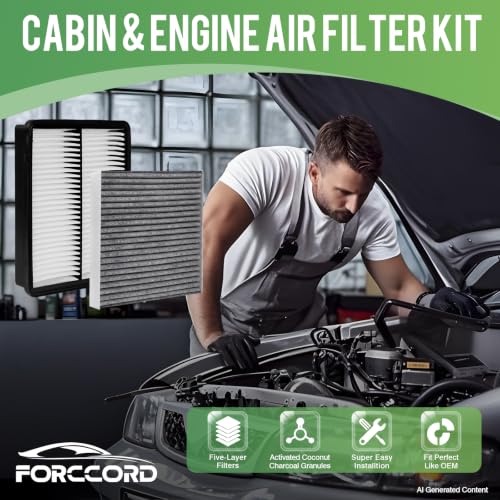 Image of Cabin & Engine Air Filter Combo for Hyundai Azera 2012-17, Sonata 2011-2014