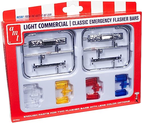 AMT Skill 2 Model Kit Light Commercial Classic Emergency Flasher Bars Set of 10 Pieces for 1/25 Scale Model