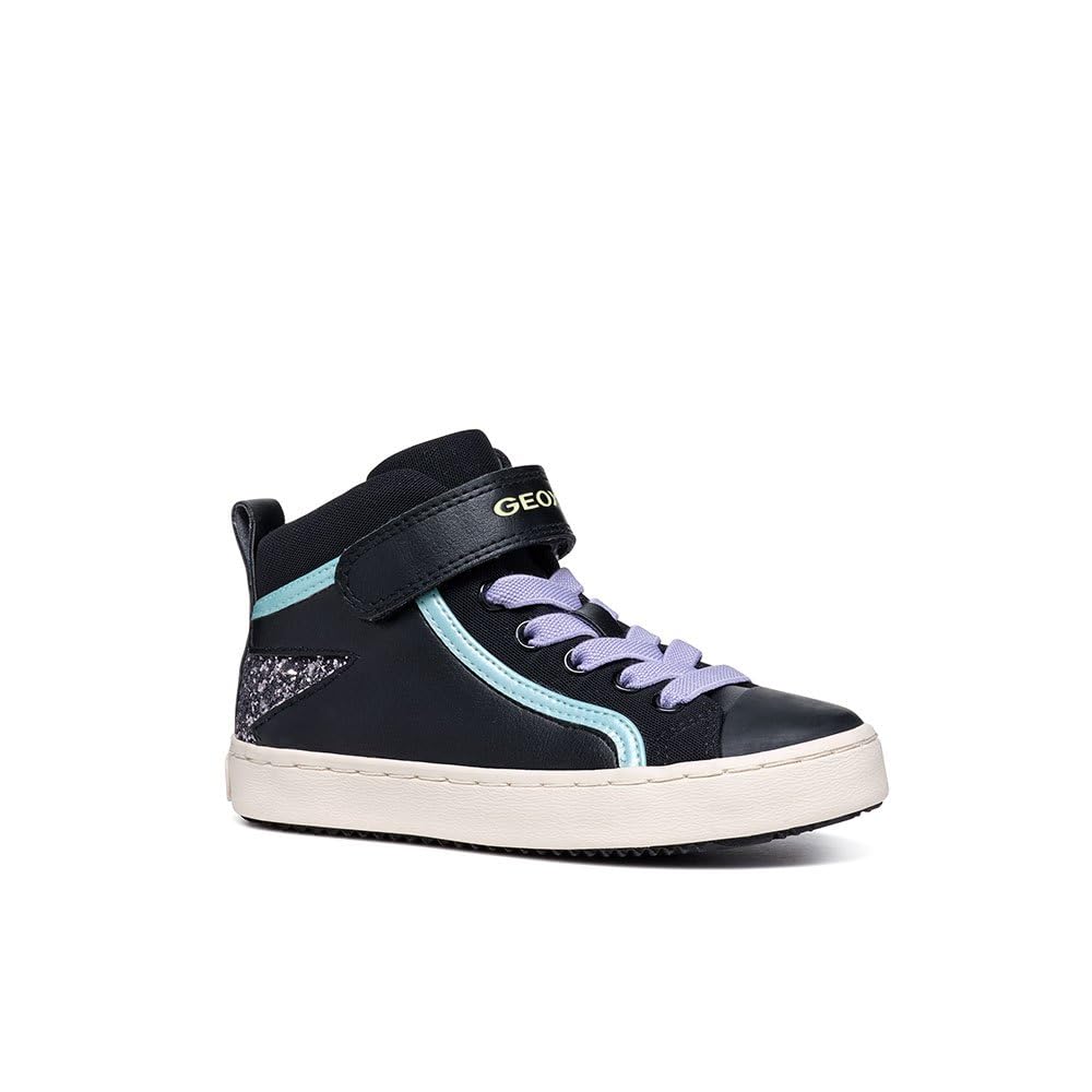 Geox J Kalispera Girl M Sneaker, 11 UK Child Black