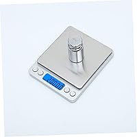 Vista 3 de Escala de cocina digital Medición de peso de acero inoxidable Auto apagado Pantalla retroiluminada ninguna batería