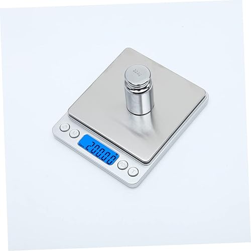 Miniatura 3 de Escala de cocina digital Medición de peso de acero inoxidable Auto apagado Pantalla retroiluminada ninguna batería