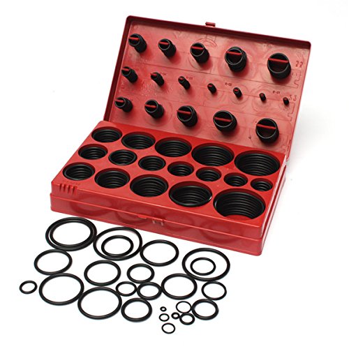 RanDal 419 pieces en caoutchouc joint torique joint plomberie garage assortiment ensemble avec etui