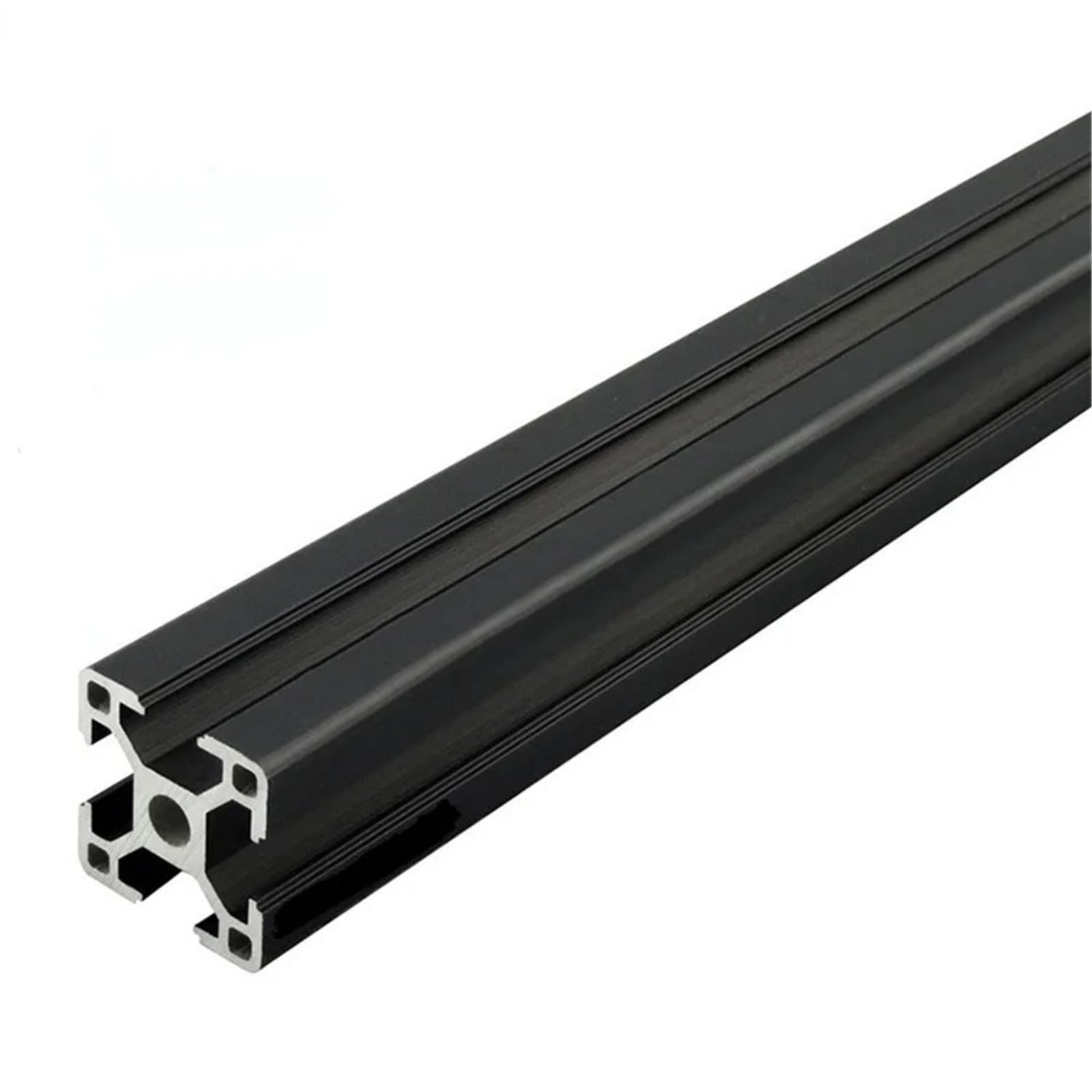GTPBAO Profilo in alluminio 3030 anodizzato nero, estrusione lineare quadrata, struttura a rotaia quadrata spessa 1,8 mm Binario estruso(900mm)
