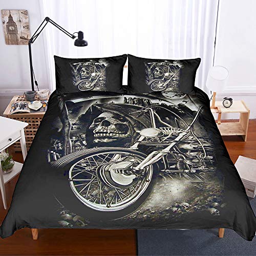 NYLIN Funda Nórdica Esqueleto La Belleza Coche Juego De Ropa De Cama...