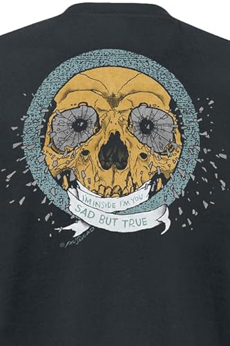 Metallica Sad But True Hombre Camiseta Negro XL 100% algodón Vorne Bedruckt, Hinten Bedruckt Regular