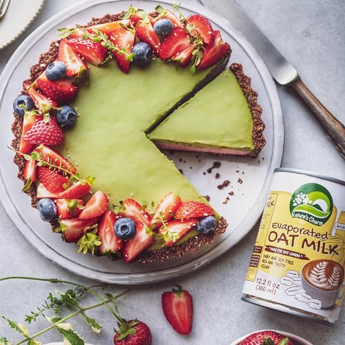 Nature’s Charm eingedickter Haferdrink – Vegane Kondensmilch – Ideal für Kaffee und Desserts – 6 x 360 ml