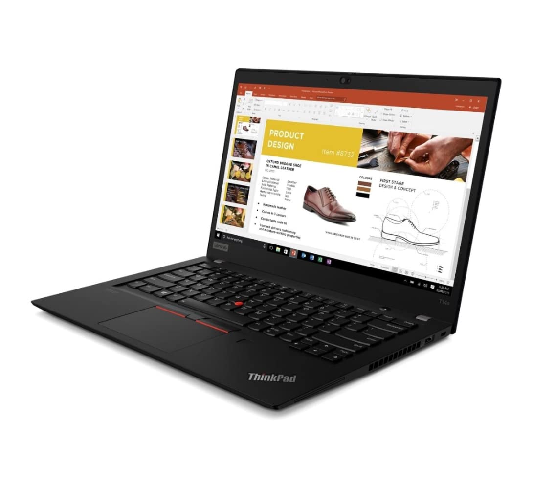 Lenovo ThinkPad T14s Gen 1 14 Zoll 1920x1080 Full HD Intel Core i5 10210U 256GB SSD Festplatte 8GB Speicher Windows 11 Pro Fingerprint Webcam Notebook Laptop (Generalüberholt)
