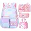 3 Pcs|set Blue Kawaii Backpack