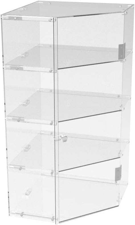 FixtureDisplays Returned Item! Clear Acrylic Candy Bin Partitioned Dry Food Display Spices Container Retail Donut Cookie Bin Ships Knock Down 4 Tier Shelf Display RTN100826-NEW-NPF