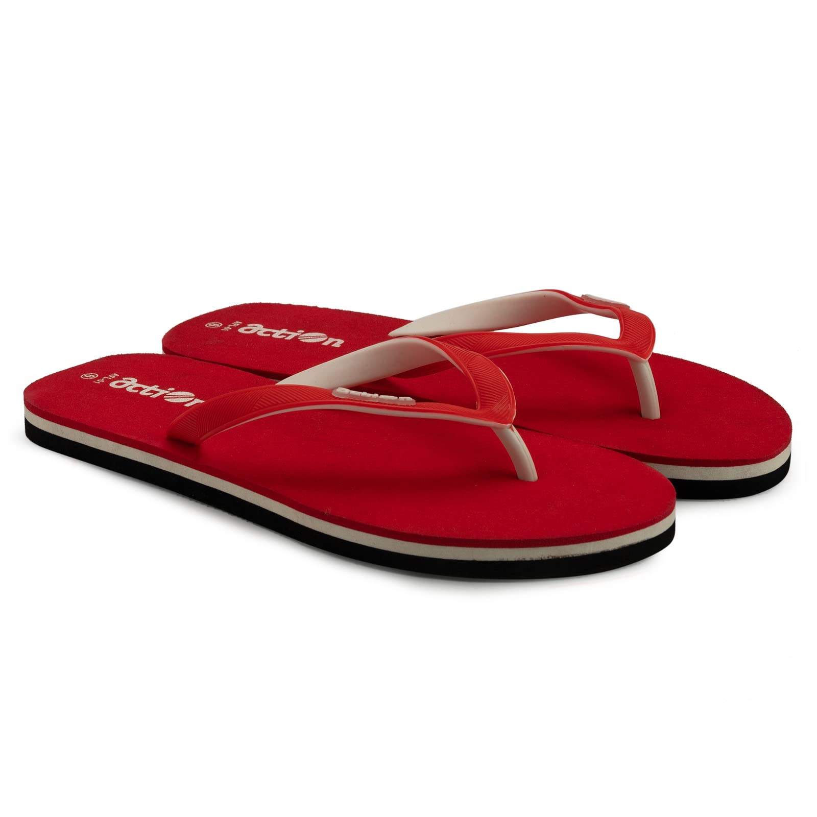 Action Flip Flops Slippers For Women (Red-White-Black-6) (B0C2KR3S78) Amazon Price History, Amazon Price Tracker