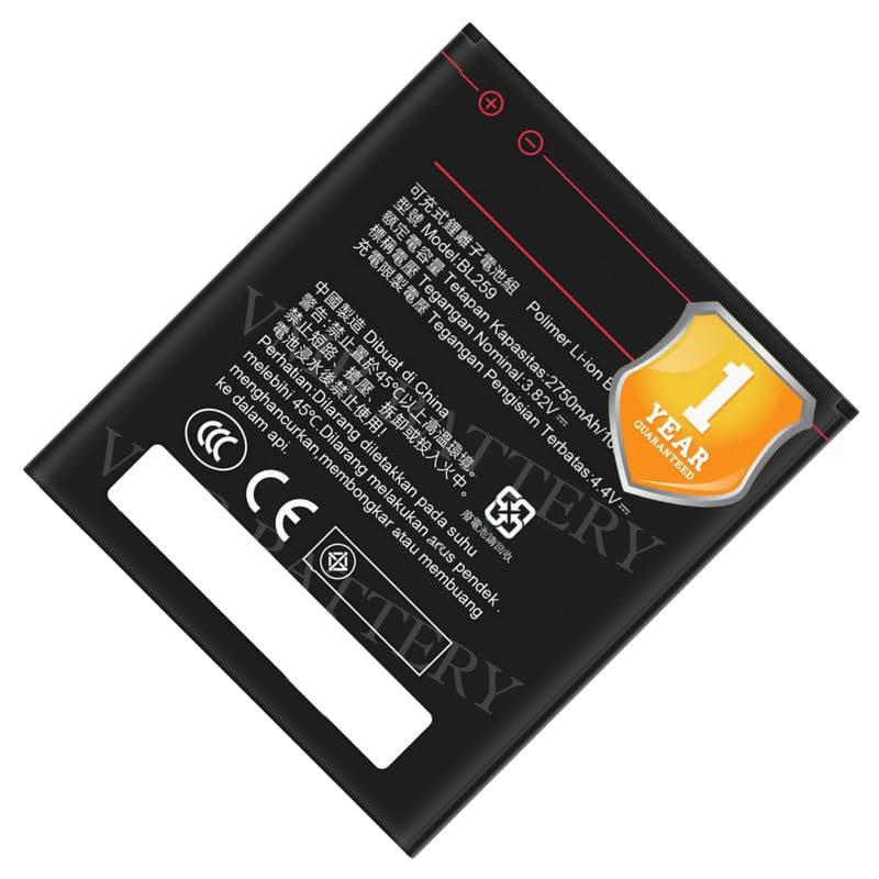 Image of Original BL259 Battery Compatible for Lenovo Vibe K5 (A6020a40, A6020a41, A6020l36, A6020l37) | Lenovo Vibe K5 Plus (A6020a46) | Lenovo Lemon 3 - (2750mAh) - 1 Year Warranty