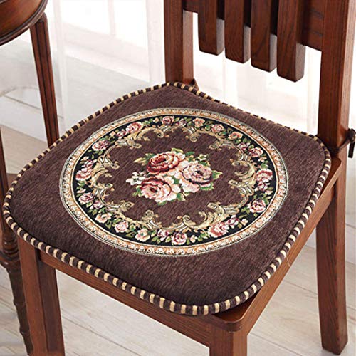 Cuncoo Embroidered Universal Square Chair Cushion Dining Chair Pad Soft Kitchen Stool Mat Pillow Home Decor Seat Pads #TOP5