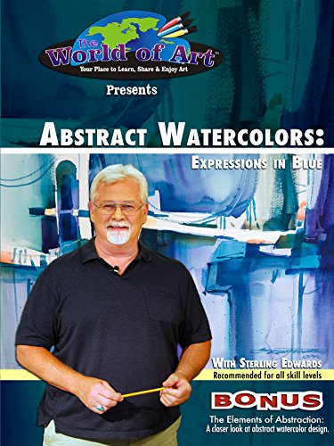 Abstract Watercolors: Expressions in Blue
