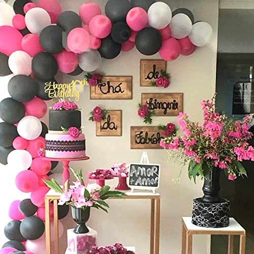 Topper per torta con scritta Happy 10th