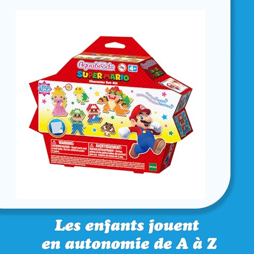 Aquabeads Le kit Super Mario Kit de loisirs créatifs Activité manuelle enfants en toute autonomie Coffret de perles qui collent avec de 'eau Jouet enfant et + 31946 - vue 6