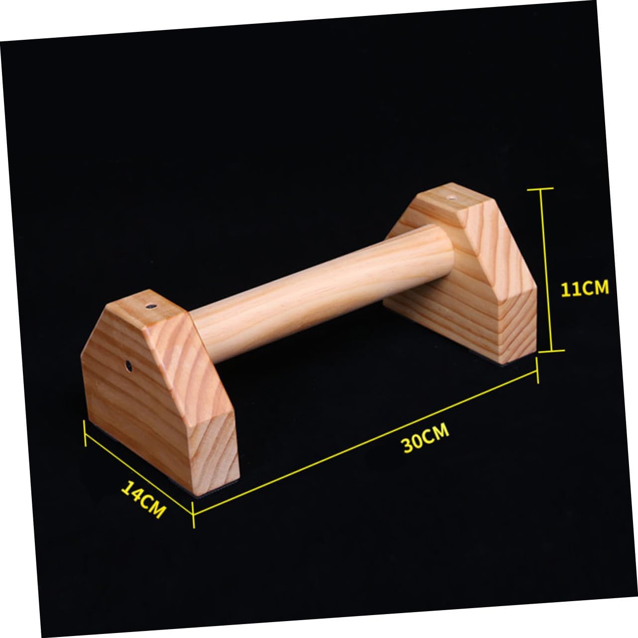 Push-up Stands for Home Pine Wood with Multi-point Gravity Distribution Safe Grip Bars Fitness Equipment for Upper Body and Core Strength Training