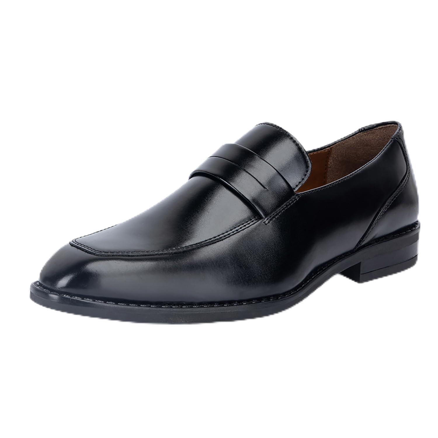 Louis Stitch Men's Black Formal Shoes Jet Black - Image 1