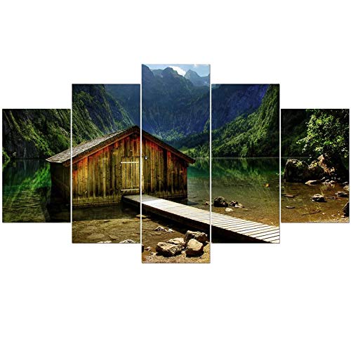 Kartik Multiple Frames Lovely Designer Printed Wall Décor - 5 Frames/Wall Decor/Home Decor Beautiful Print