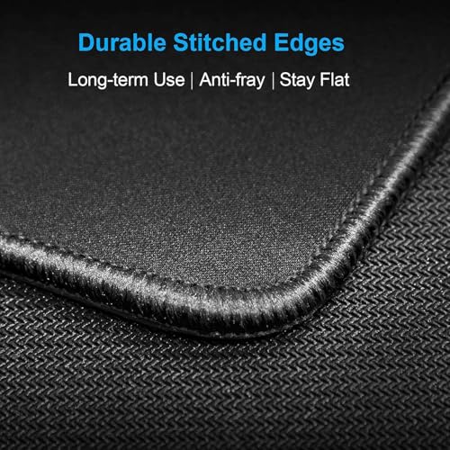 Image of Storite 900x400x2mm Extended Gaming Mouse Pad for Laptop /Computer with Stitched Embroidery Edges and Water Resistance Coating Natural Non Slippery Rubber Base Mousepad Desk Mat - Lovers Design Theme