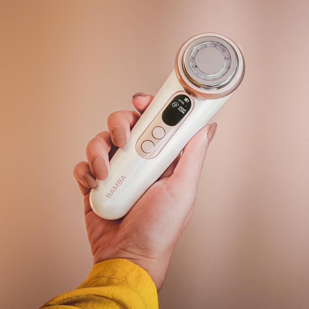 Cecotec Massaggiatore viso FaceCare LightSonic, 3 Modalità, Tecnologia Ionica, Tecnologia di Elettrostimolazione EMS, 5 Livelli di Intensità, Schermo LCD, Autonomia di 60 minuti