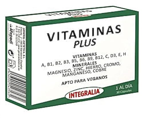 Vitaminas Plus 30 cápsulas - Vitaminas y Minerales apto para veganos