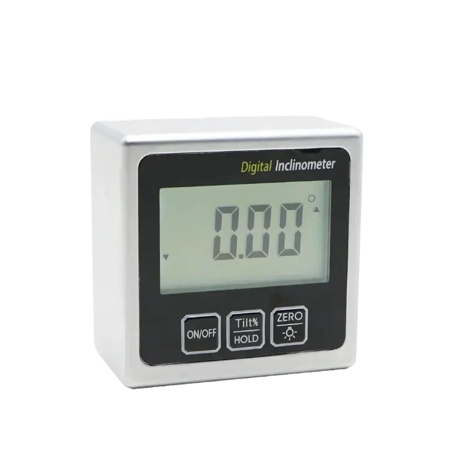 Medidor de ángulos con caja de bisel digital, mini transportador digital, inclinómetro digital, transportador electrónico(5415-90B Metal)