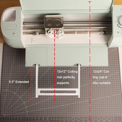 Image of LOPASA Extension Tray Compatible with Cricut Explore 4, 3, Air 2 | 12x12 Cutting Mat Holder|Explore Machine Accessories|Tray Extender