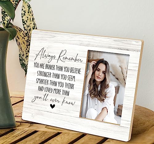 SRADMO-Always-Remember-You-are-Braver-Than-You-Believe-Picture-FrameInspirational-Saying-Gifts-108-inch-Wooden-Tabletop-Photo-FramePositive-Gifts-Cheer-Up-Gifts-for-Women-Teen-Girls SRADMO Always Remember You are Braver Than You Believe Picture FrameInspirational Saying Gifts 108 inch Wooden Tabletop Photo FramePositive Gifts Cheer Up Gifts for Women Teen Girls