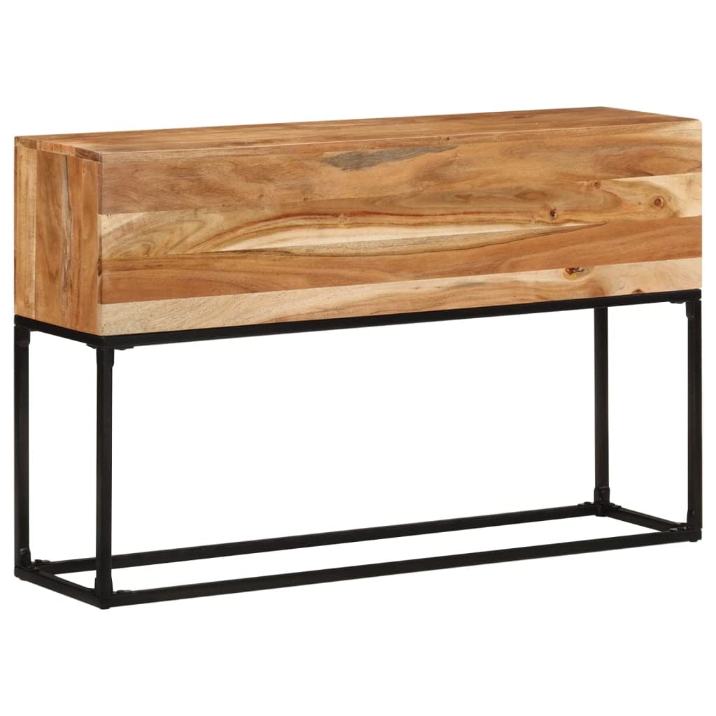vidaXL Stolik konsolowy, 120 x 30 x 75 cm, lite drewno akacjowe, drewniana konsola, stół, stół do holu, drewniane konsole, stoły, stołu do holu