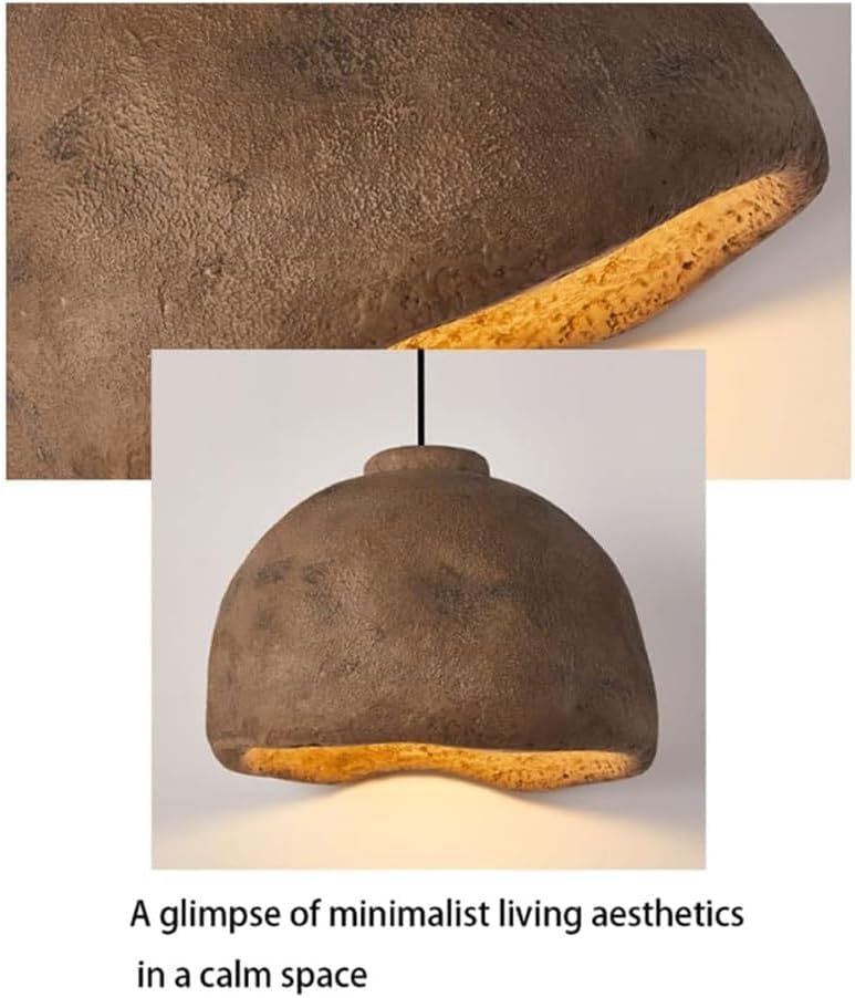 Lampada a Sospensione Vintage - Lampada a Sospensione Moderna Giapponese Soggiorno in Famiglia, Design Semplice, Elegante apparecchio di Illuminazione per Arredamento
