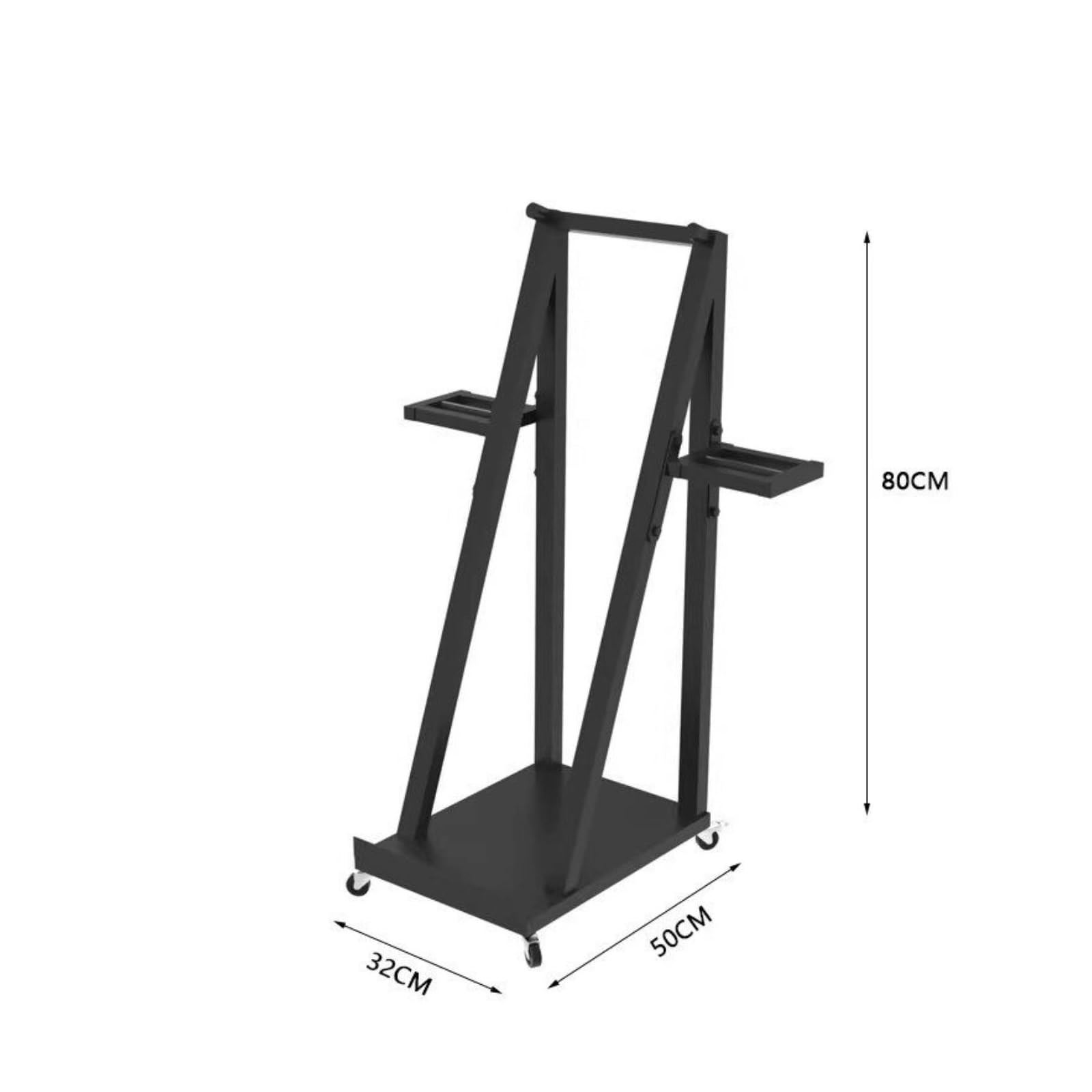 Ratelier à Skis Support de Sol Porte Skis Porte Snowboard Range Skis en Métal Stable sans Perçage Maintien Vertical Réduction Du Désordre au Sol, Avec Roulettes