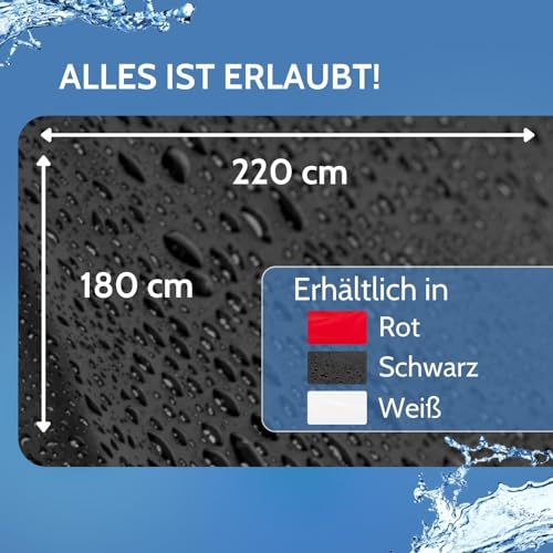 JOYDIVISION SexMAX WetGAMES Laken weiß | Bettlaken 180 x 220 cm | PVC Laken Für Partnerspiele & Massagen | Nässeschutz Für Bett | waschbar bis 30°C | Bed Sheets Waterproof