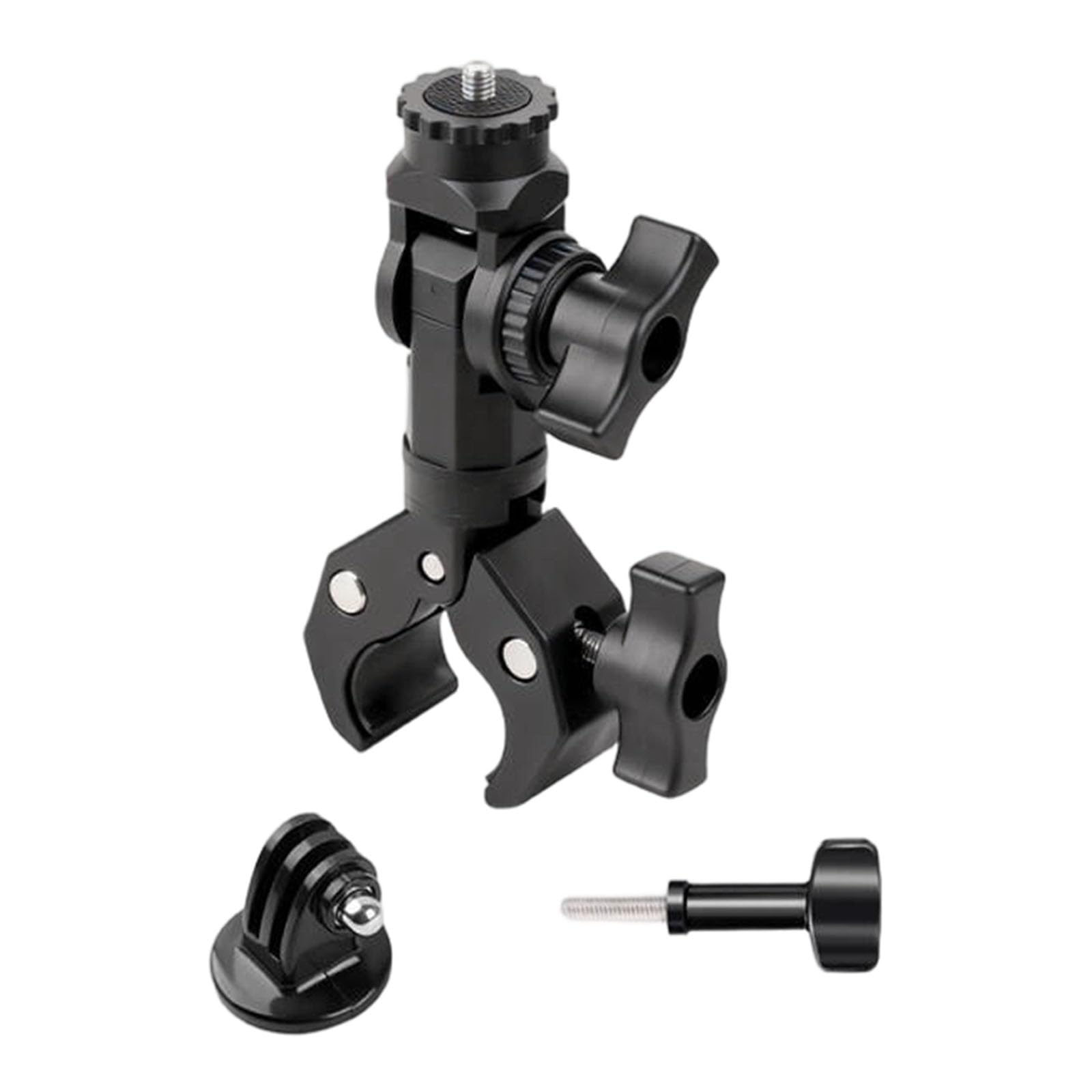 Soporte de metal resistente para cámara de acción, bolas flexibles, resistencia al deslizamiento, montaje de abrazadera de camarón único