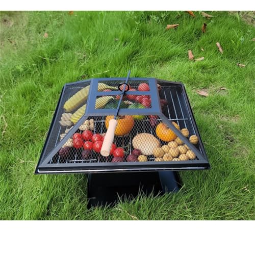 Estufa de carbón combinada para té y barbacoa en hogar abierto multifuncional 5