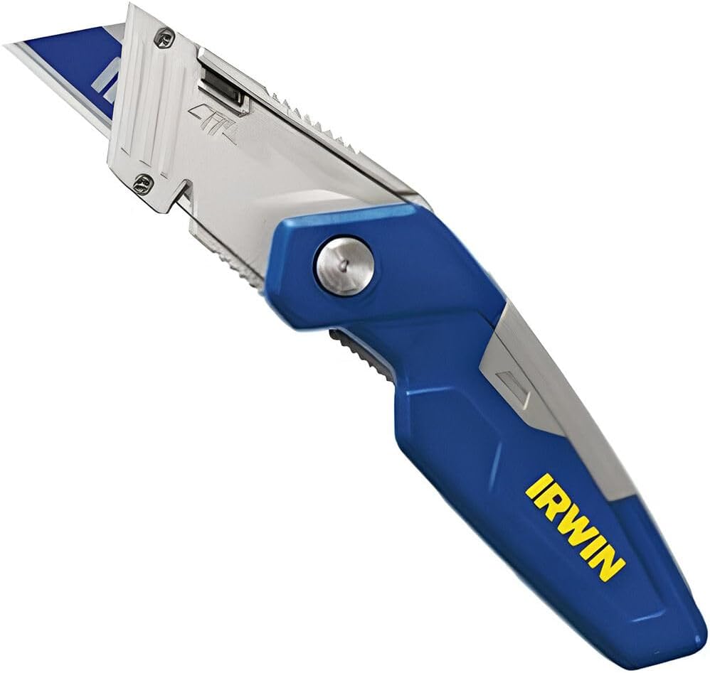 IRWIN Utility Knife, Folding with Blade Storage (1858319) - Utility Knives