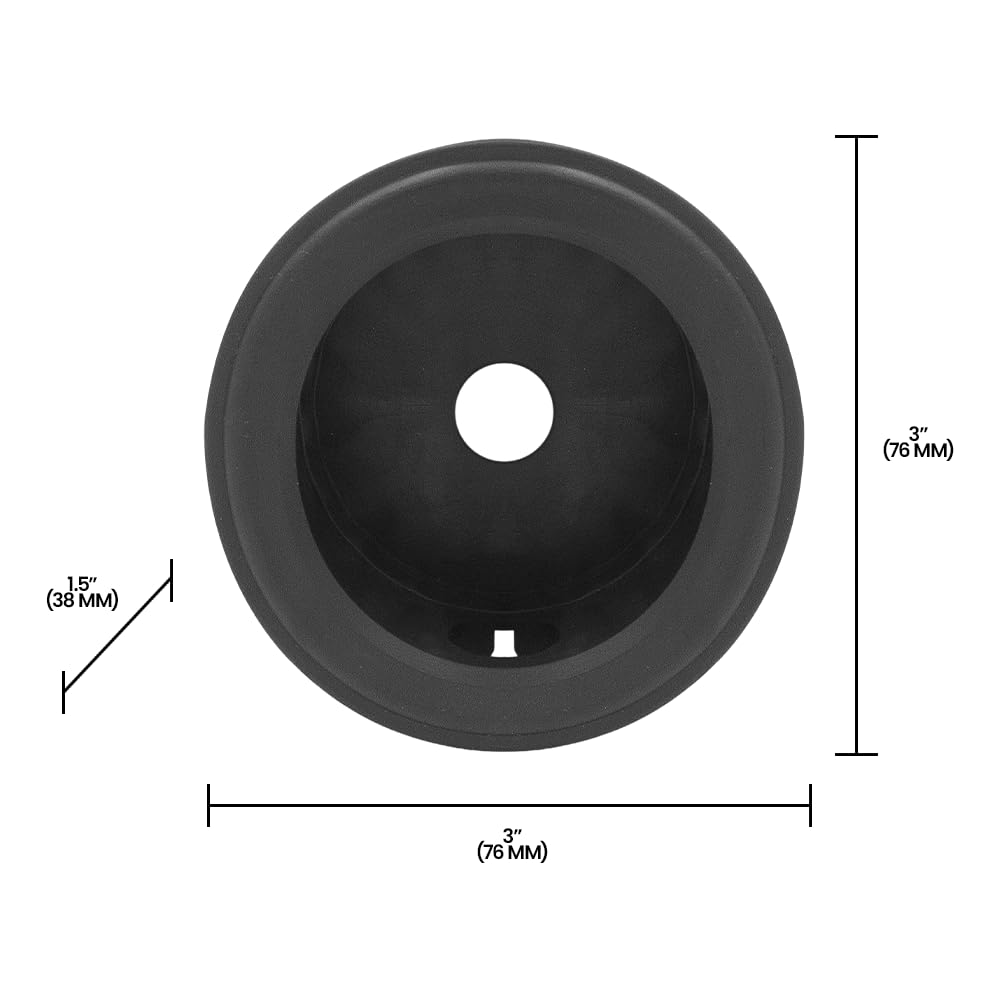 Zenport DN63 Rubber Gauge Protector, Back Mount, Black - 10 Pack