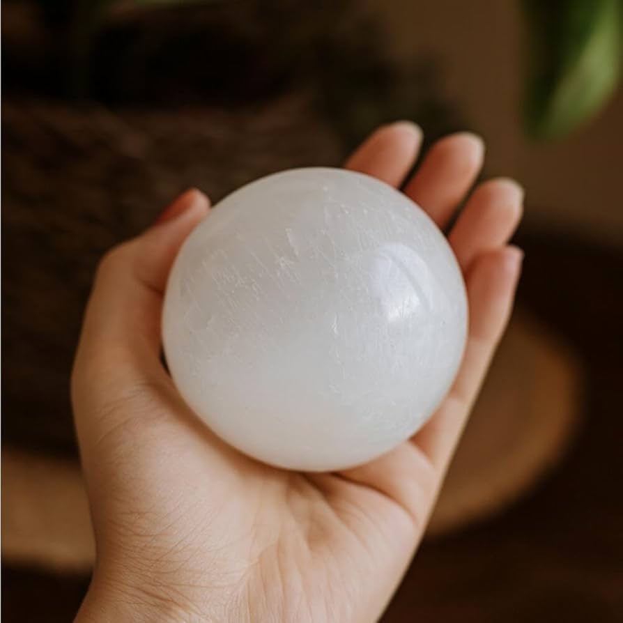 天然セレナイト 大型スフィア Amazon.co.jp: セレナイト 70mm 80mm 丸玉 スフィア 天然石
