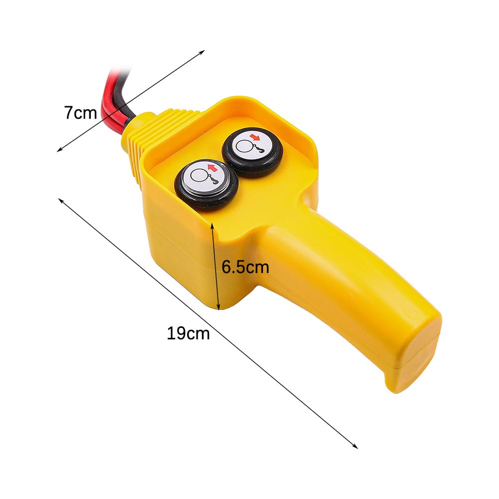 Alnicov Controller per Gruppo Comando Manuale per verricello con relè solenoide Integrato per verricello Elettrico 12V da 1500 libbre a 4500 libbre