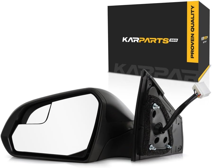 For Hyundai Sonata 2015 2016 2017 Door Mirror Driver Side | Power | Heated | With Signal Indicator | Paint To Match | Replacement For 87610-C2010 | HY1320204