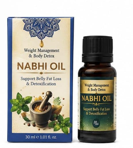 Nabhi Oil for Weight Management & Body Detox 30ml | Ayurvedic Herbal Belly Button Oil | Supports Digestive Wellness, Metabolism Balance, Relaxation & Daily Self-Care for Men & Women (PACK OF 1)-image-28
