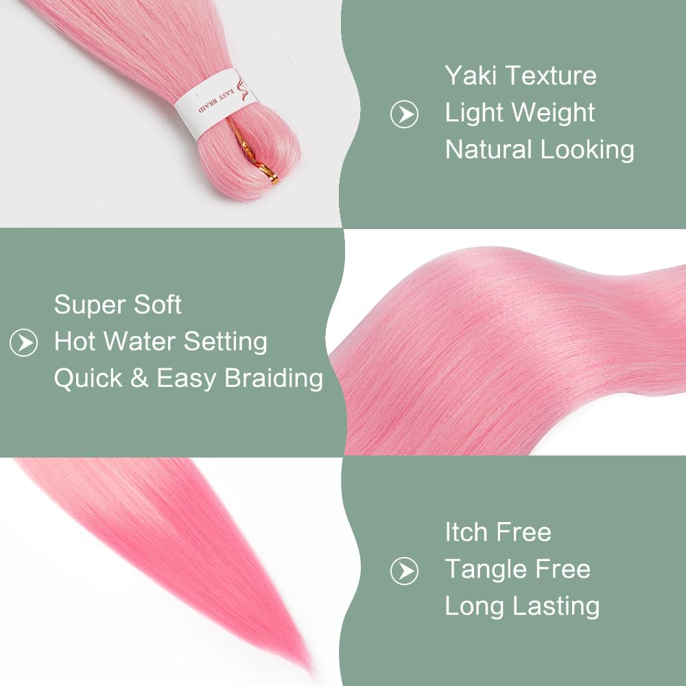 YDDM Capelli Per Treccine Africane Morado Extension Treccine Texture Yaki Easy Install per Principianti 32 Pollici 3 Pezzi Capelli Leggeri e Naturali per Box Braids, Twist e Crochet — view 41