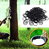 500 Stück Rubber Bands Haar Bommeln,Schwarze Haargummis Mini-Haargummis Gummibänder klein,Gummi Haarbänder Für Kinderfrisuren, Zöpfe und Hochzeitsfrisuren.(Schwarz 500 Stück)