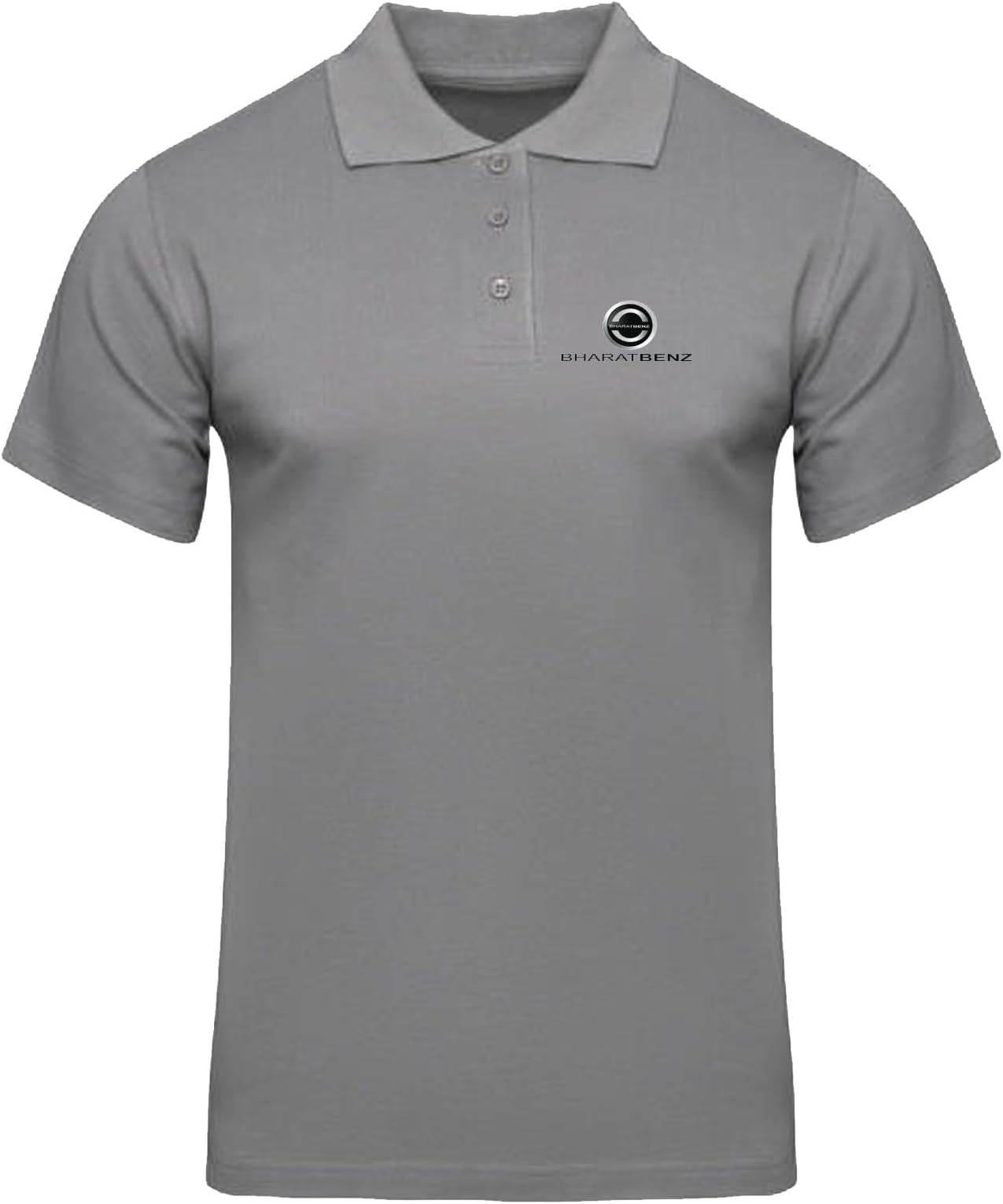 American AppleBharat Benz Logo Printed Polo/Collar Half Sleeve T-Shirt for Bharat Benz Staff Employee Promotion T Shirt for Men and Women