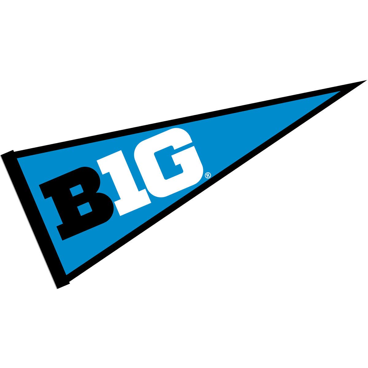 Big 10 Ten Conference Full Size Logo Pennant Banner