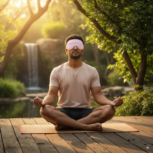 Image of 3D Sleep Mask for Women & Men - Ultra-Soft Contoured Eye Mask Blindfold, Adjustable Strap, Lightweight Memory Foam, 99% Shading Rate, Breathable & Comfortable for Sleep, Travel, Shift Work - PINK